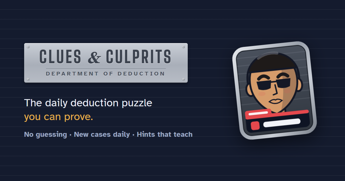 Clues & Culprits cover